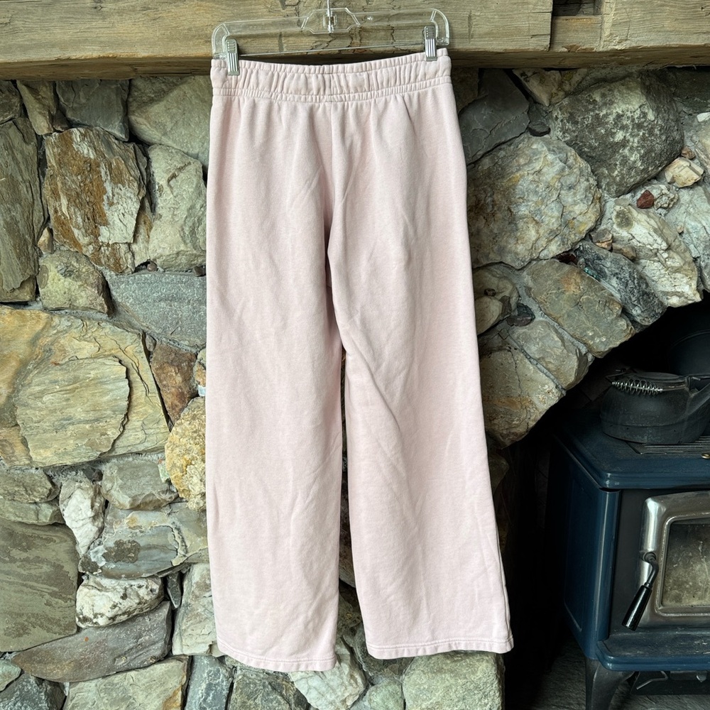 Nike Phoenix Fleece Wide Leg Soft Pink Sweatpants Women’s Small - Picture 5 of 13